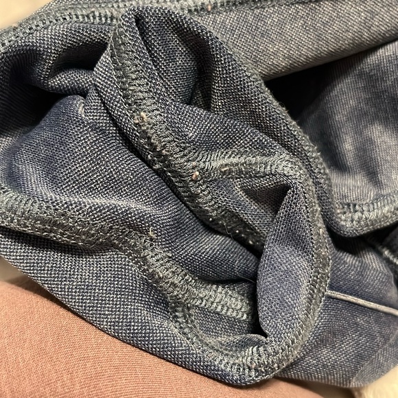 Popflex Blue Denim Seamless Leggings CurveFlex - Picture 5 of 7